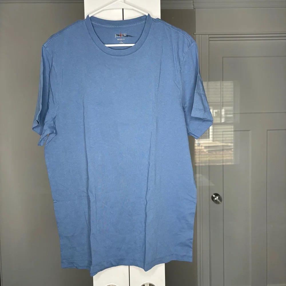 NWT J. Crew Broken-in T-shirt Short Sleeve Crew Shade Blue